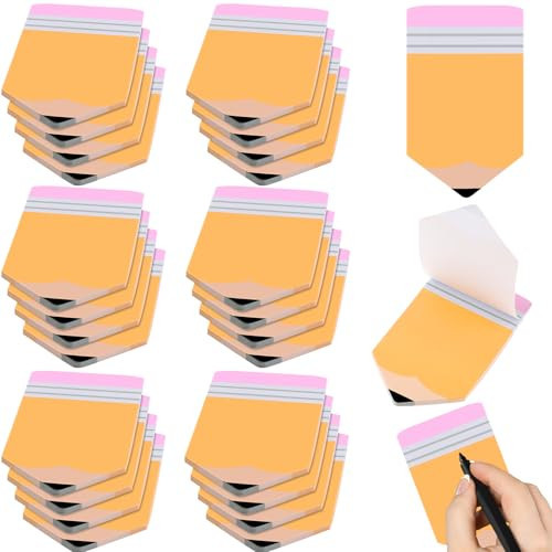 Eersida 24 Pcs Teacher Sticky Notes Pencil Sticky Notepads Blackboard Self-Stick Writing Memo Pad Teacher Appreciation Gift Bulletin Board Chalkboard Decor Classroom School Office Supplies | Amazon (US)