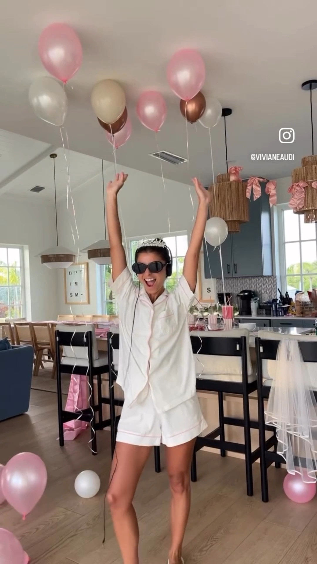 [7/3/25] Bach pajama party of my dreams!! 👑💞✨ nothing more girly, fun, and nostalgic than princess diaries 

linking pjs + accessories! 

cookies are by @the.cookie.table + cakes custom from @keywestcakes! 