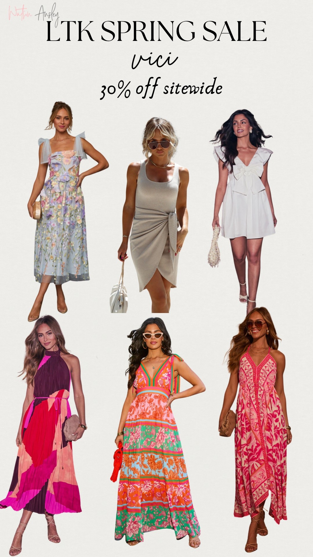Shop LTK spring sale: 30% off Vici by copying the promo code below and pasting at checkout!

Click below to shop!

Dresses | vacation | maxi | wedding | style | maxi | dressy | flowy | dress | pretty | girlie | short | bows | ties


#LTKStyleTip #LTKSaleAlert #LTKSpringSale