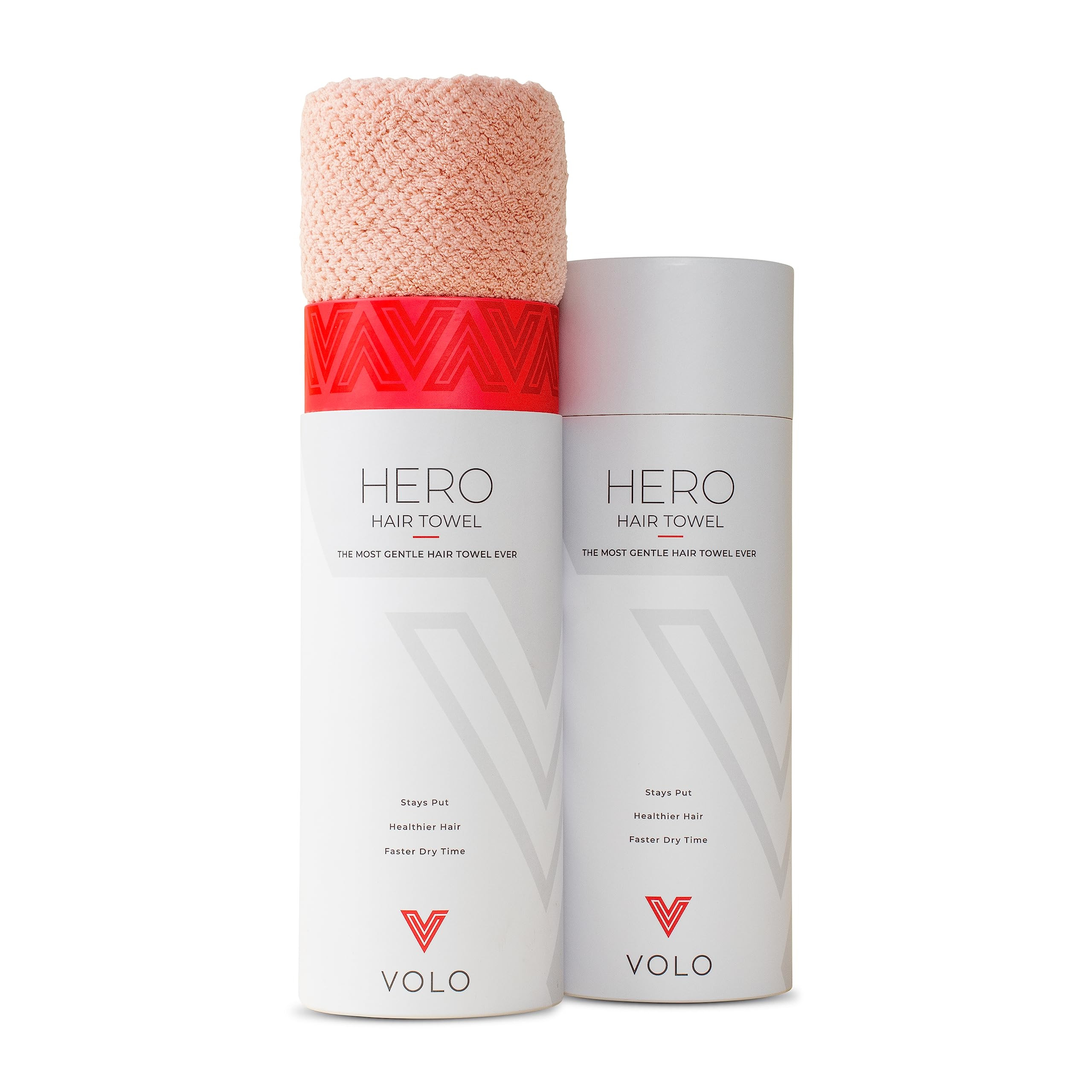 VOLO Hero Cloud Pink Hair Towel - Ultra Soft, Quick Drying, Anti Frizz & Breakage, 30% More Fabri... | Amazon (US)