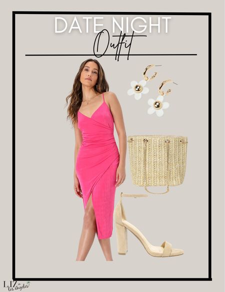 This date night outfit is also perfect for a wedding guest look or any special occasion. This pink body con dress is the perfect dress for a night out with friends or even a Nashville bachelorette weekend. 

#LTKSeasonal #LTKFind #LTKstyletip