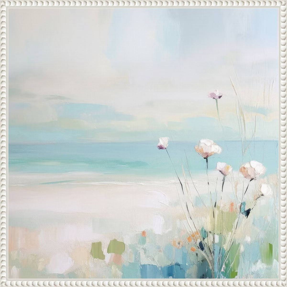 Amanti Art Blue Abstract Beach I by Irena Orlov Framed Wall Art Print | Target