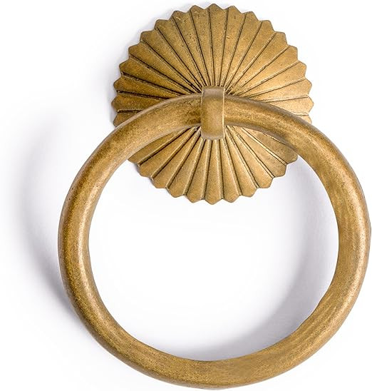 Hardware Philosophy Ring Brass Pulls Hardware 2.4 Inches - Set of 2 - Architectural, Interior Des... | Amazon (US)