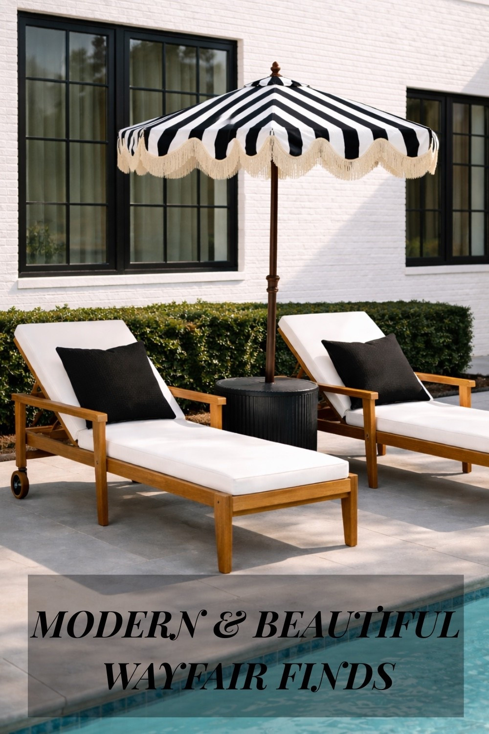 Stunning Wayfair outdoor finds for a classic, modern look! 
🖤🖤
Patio, patio decor, patio furniture, lounger, lounger furniture, outdoor, outdoor furniture, outdoor umbrella, umbrella, patio finds, pool furnitures outdoor decor ideas, outdoor living, outdoor ideas, home decor, home design, patio design, porch design, lounge furniture, wayfair, wayfair home, wayfair door furniture, wayfair furniture ideas, outdoor patio wayfair 


#LTKootd #LTKSeasonal #LTKHome