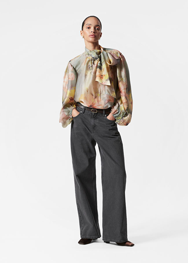 Puff-Sleeve Bow-Detail Blouse | & Other Stories - US