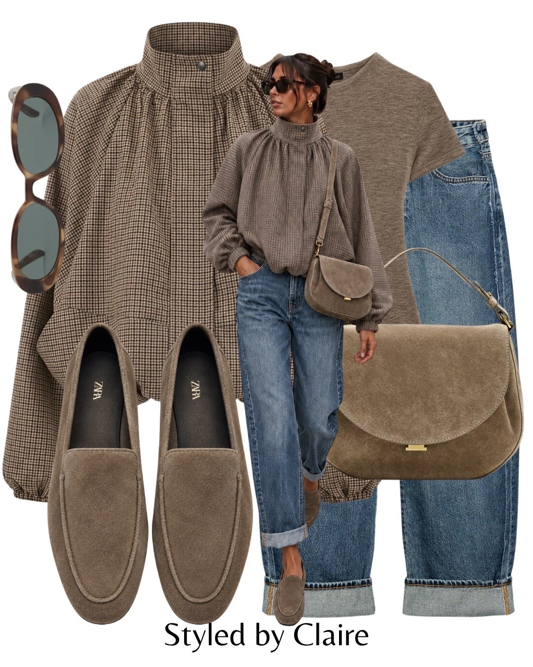 TAUPE TONES🤎
Tags: DISSH checked windbreaker jacket coat folded cuff jeans Zara suede loafers bag crossbody bodysuit trending viral fashion autumn transitional inspo outfit ideas chic women’s style capsule wardrobe elevated basics

#LTKstyletip #LTKautumn #LTKshoes