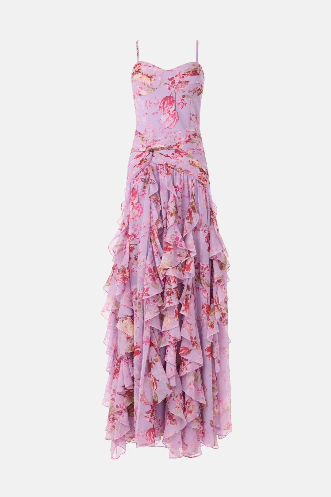 PatBO Floral Haze Flutter Maxi Dress | Rent the Runway
