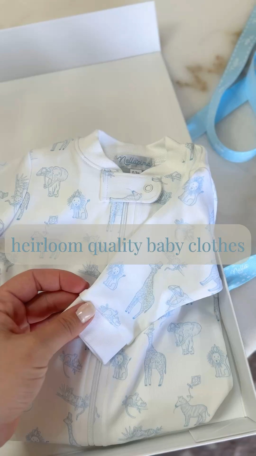 Loving our new Safari sleeper from @Nellapima ! The prettiest shade of light blue for baby boy 🩵

#LTKmomlife #LTKBaby #LTKBump