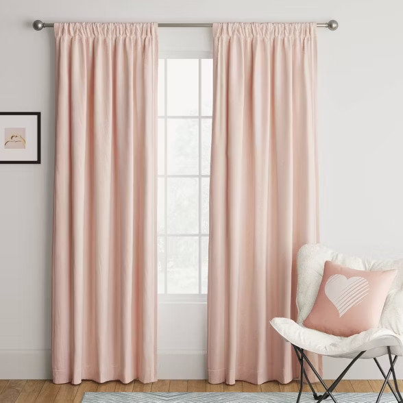 Heathered Thermal Room Darkening Curtain Panel - Room Essentials™ | Target