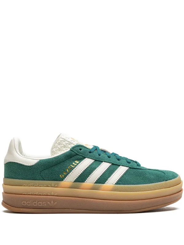 Gazelle Bold "Green / White / Gold" sneakers | Farfetch Global