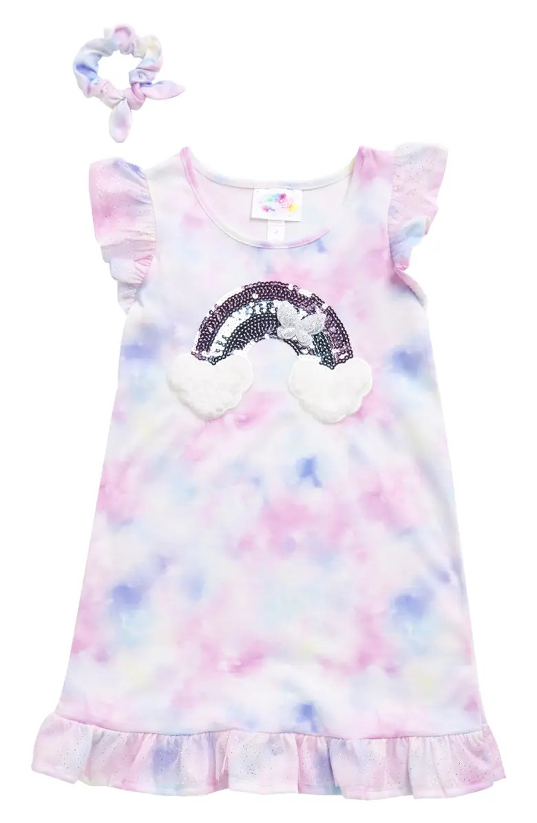 Tie-Dye Nightgown & Scrunchie Set | Nordstrom Rack
