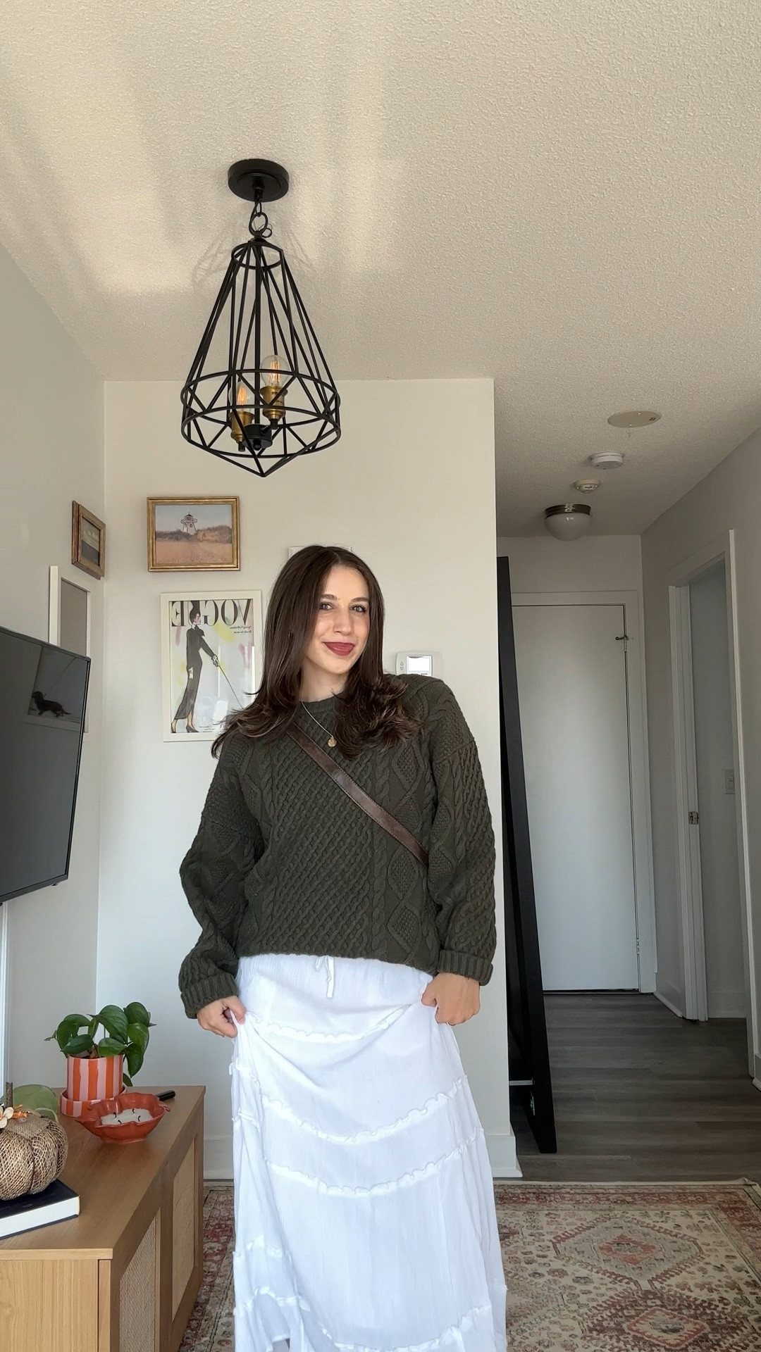 Fall outfit | sweater size S, skirt is Holister, Tank top is Abercrombie 

#LTKstyletip #LTKcanada