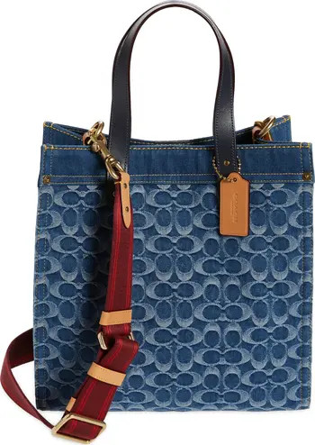 COACH Signature Denim Field Tote | Nordstrom | Nordstrom