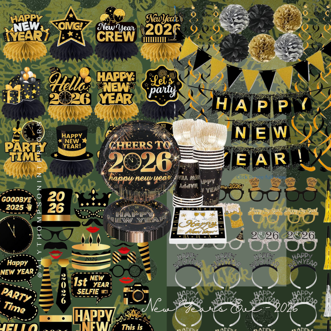 New Years Eve Party Supplies 2026 | Happy New Year Decorations 2026 Centerpieces| New Years Table Decorations | New Years Eve Decorations for Table 

 #LTKHoliday #LTKSeasonal #LTKFindsUnder100