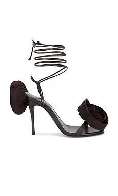 Magda Butrym Rosette Strappy Sandal in Brown from Revolve.com | Revolve Clothing (Global)