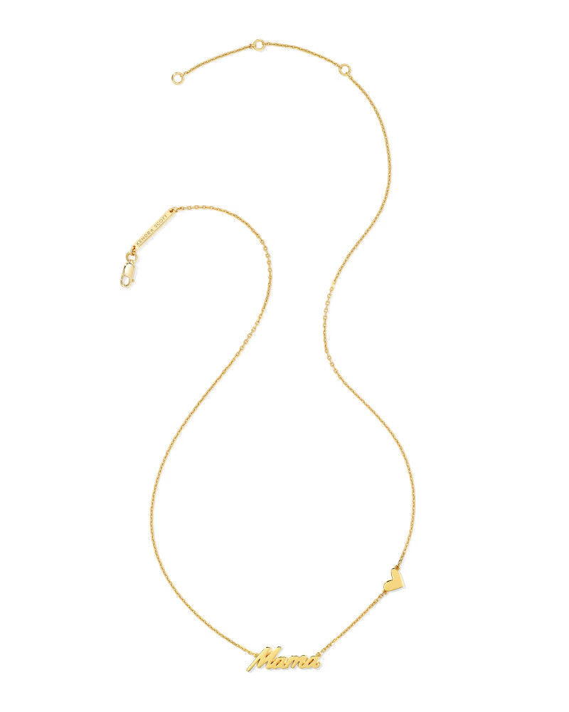 Mama Pendant Necklace in 18k Gold Vermeil | Kendra Scott