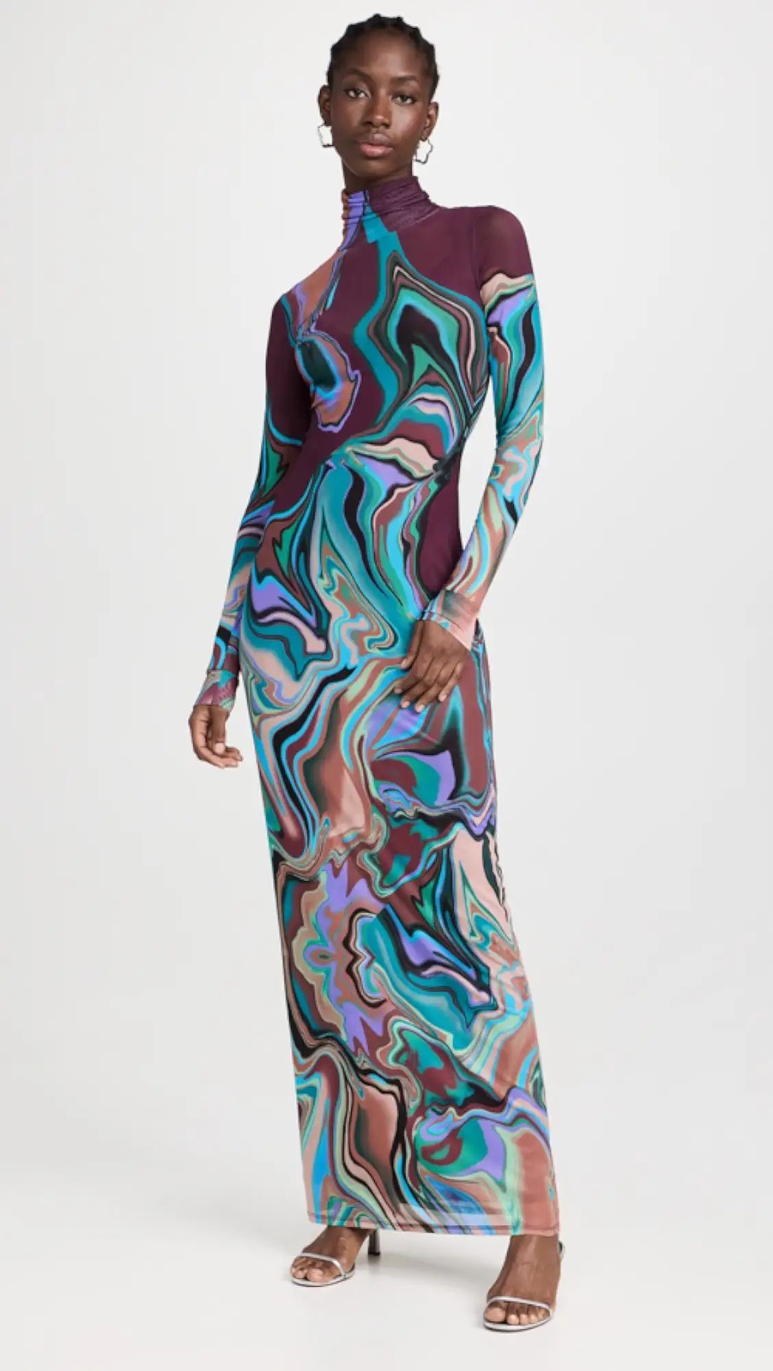 AFRM Billie Turtleneck Long Sleeve Maxi Dress | Shopbop | Shopbop