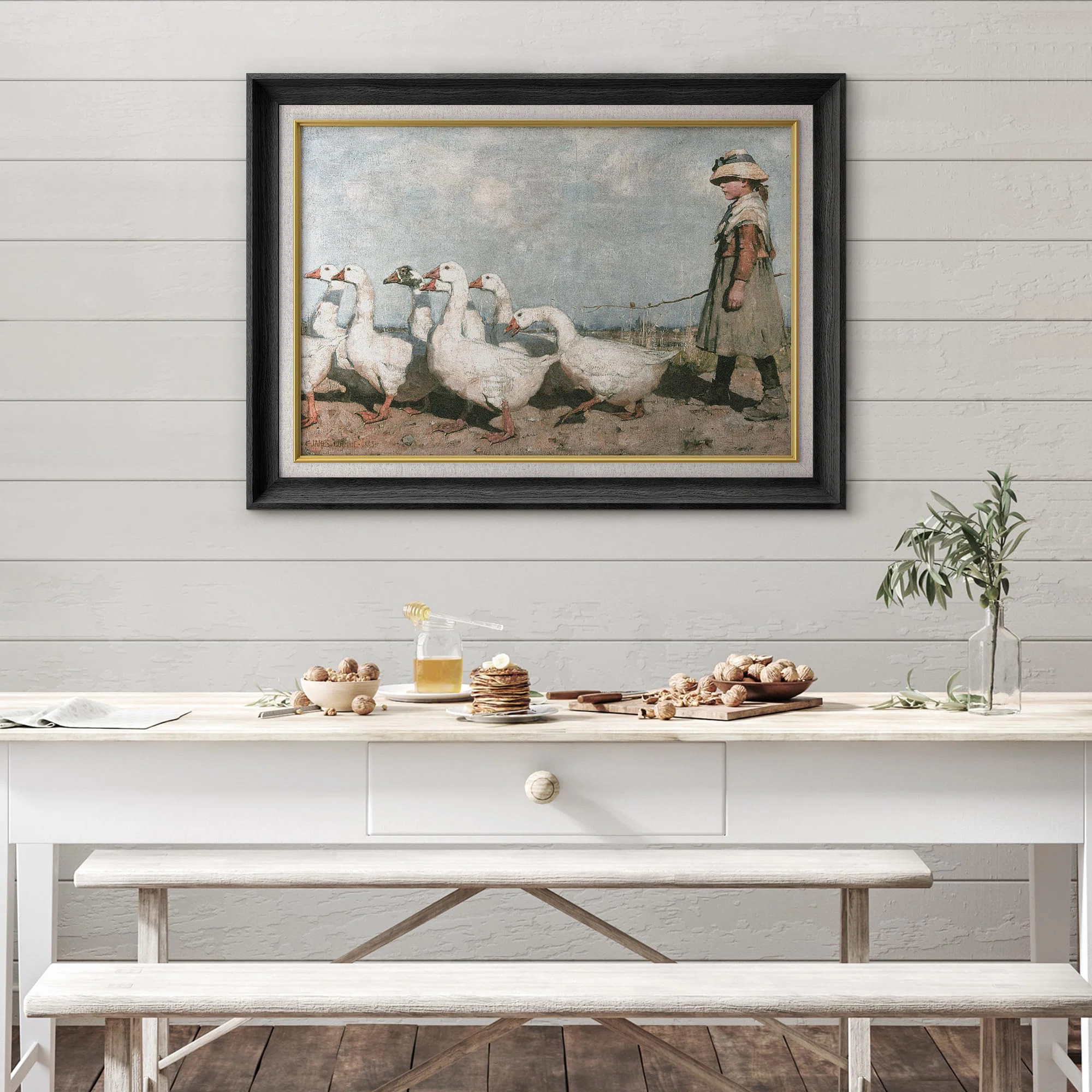 " Little Girl Goose Flock Animals " | Wayfair North America