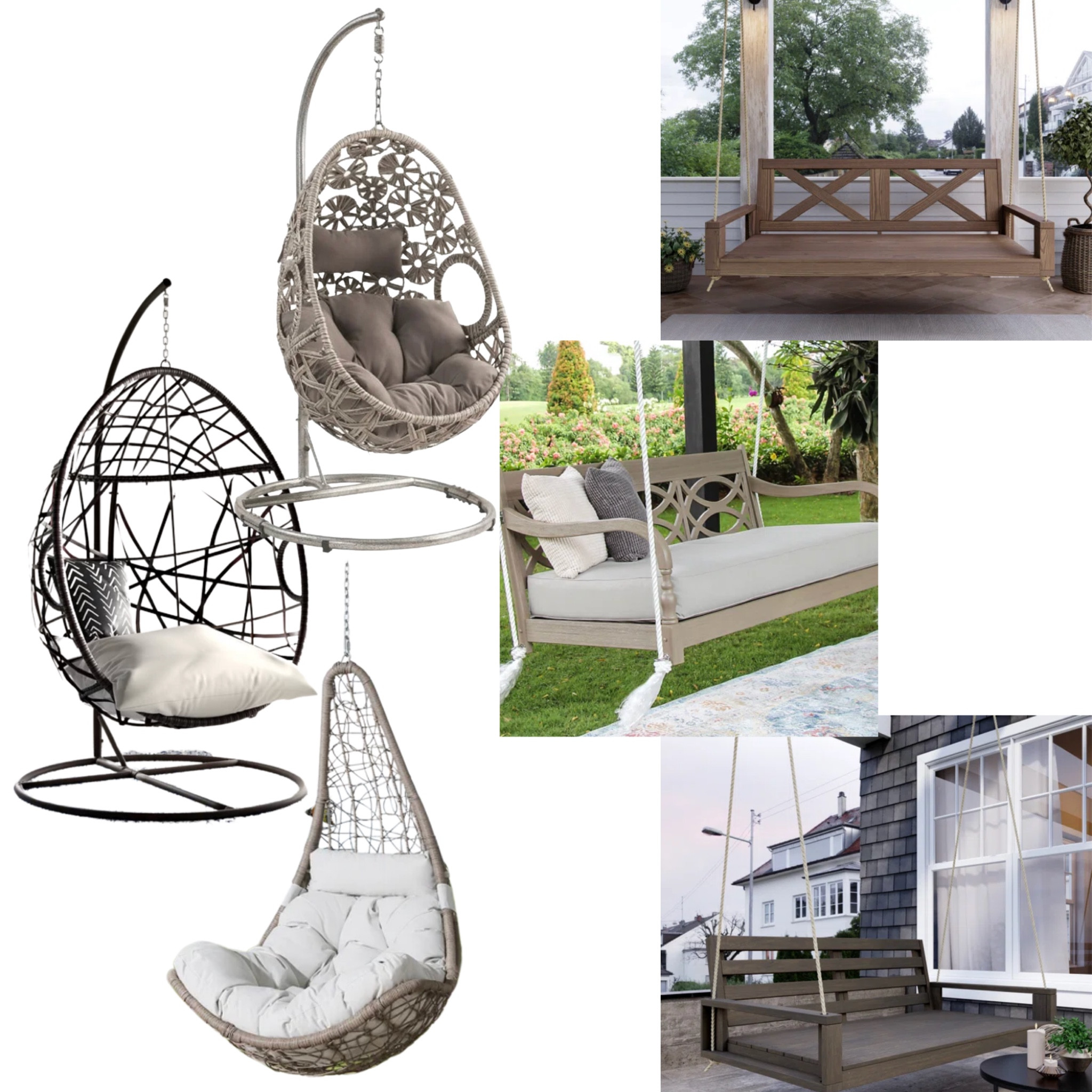 The Wayfair SALE is still going on and I plan on hanging one of these bed swings underneath our deck 🙂 check out Wayfair for some awesome outdoor furniture! Outdoor daybed swing, eggshell swing chair, outdoor Wayfair furniture. 

#LTKhome #LTKSeasonal #LTKsalealert