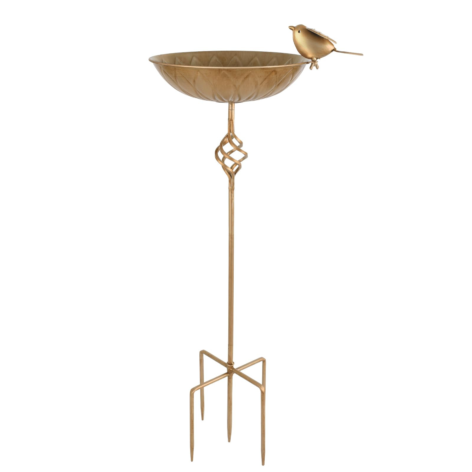 Bird Bath for Outside,Metal Birds Bath Bowl for Outdoors,27.6" H Bird Feeder & Water Feeders with... | Amazon (US)