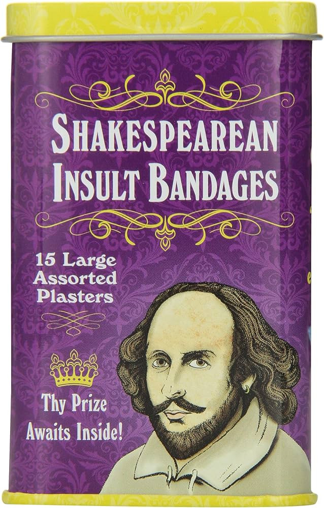 Accoutrements 12389 Shakespearean Insult Bandages | Amazon (US)