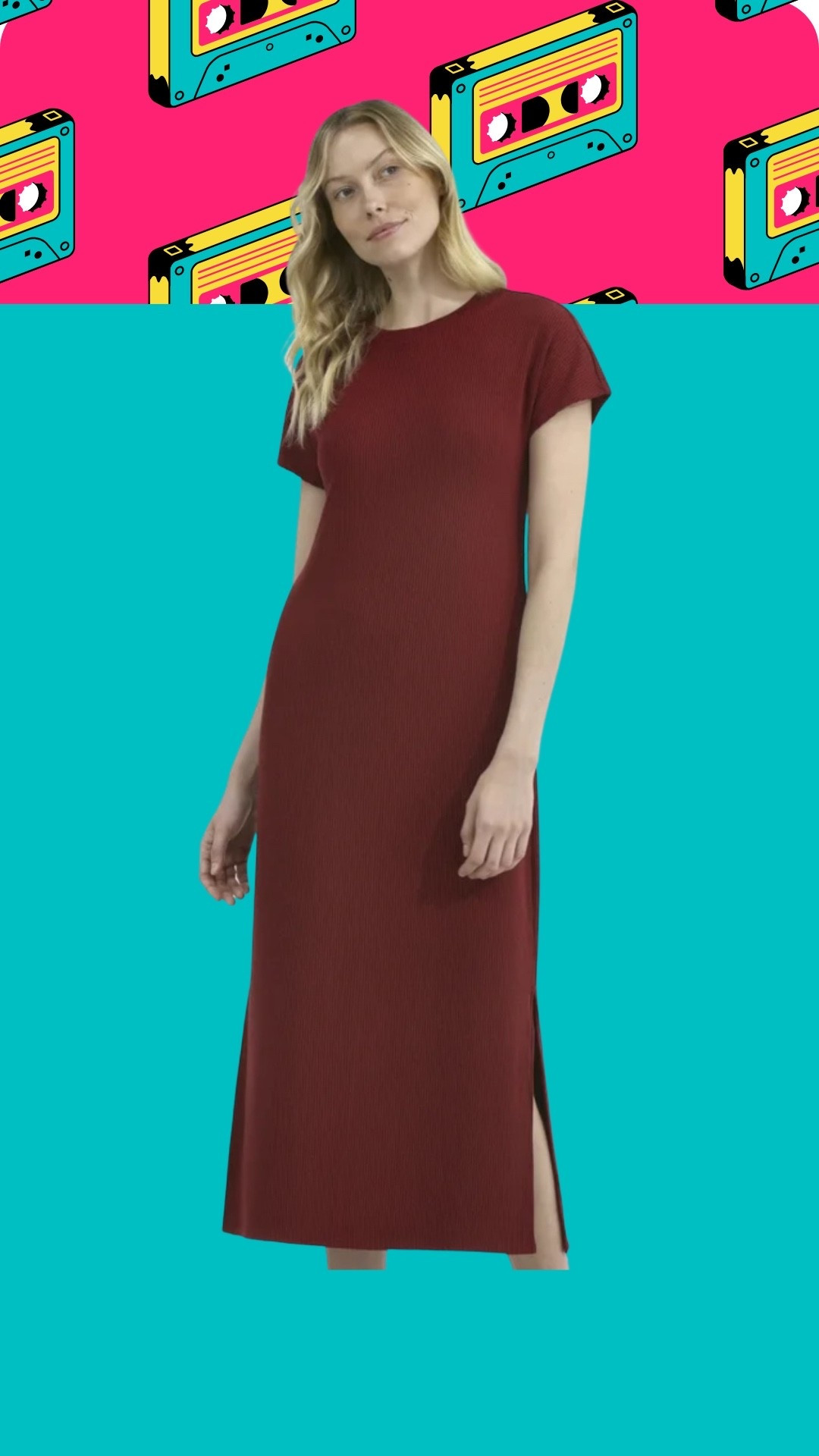 Ribbed dress perfect for fall! 