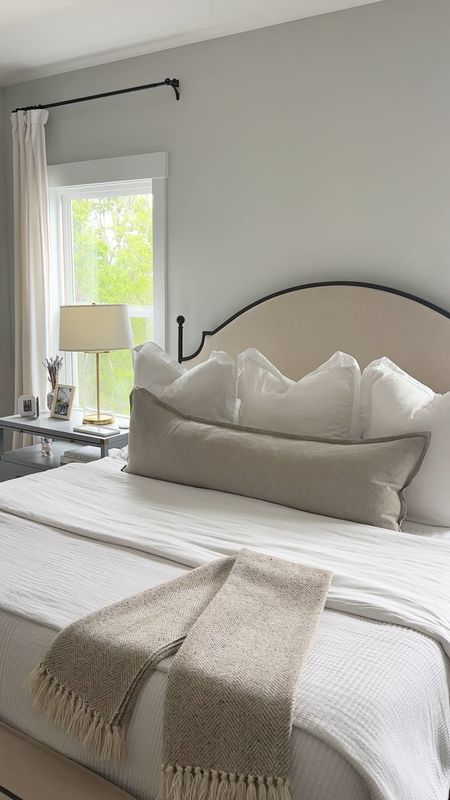 Loving my new linen pillow for spring/summer 🤍 And it’s on sale! #homedecor #bedroom #bedroomdecor #primarybedroom #beddesign #interiors #interiordesign #crateandbarrel 

#LTKsalealert #LTKunder100 #LTKhome