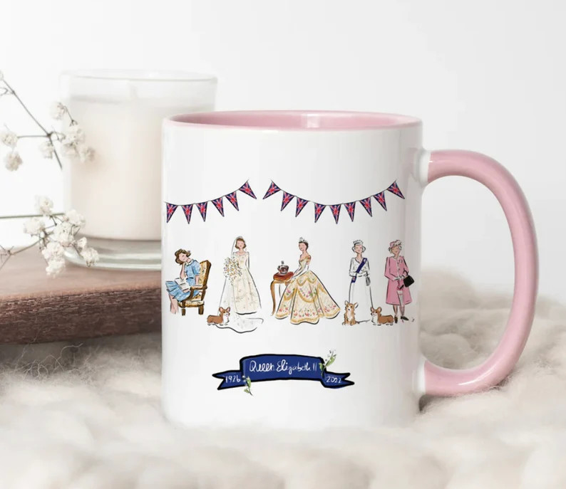 Queen Elizabeth Life Celebration Mug - Etsy | Etsy (US)