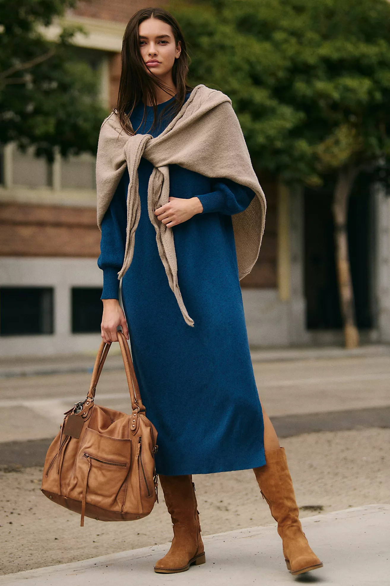 Coastline Cable Knit Scarf | Free People (Global - UK&FR Excluded)