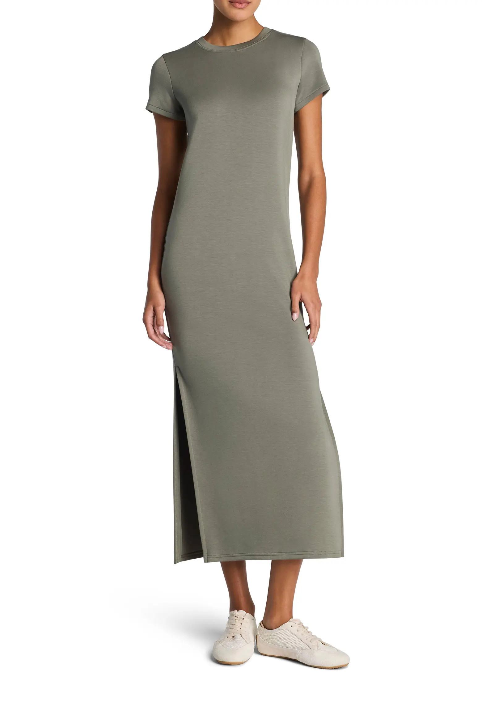 AirEssentials Stripe Side Slit Maxi Dress (Women) | Nordstrom | Nordstrom