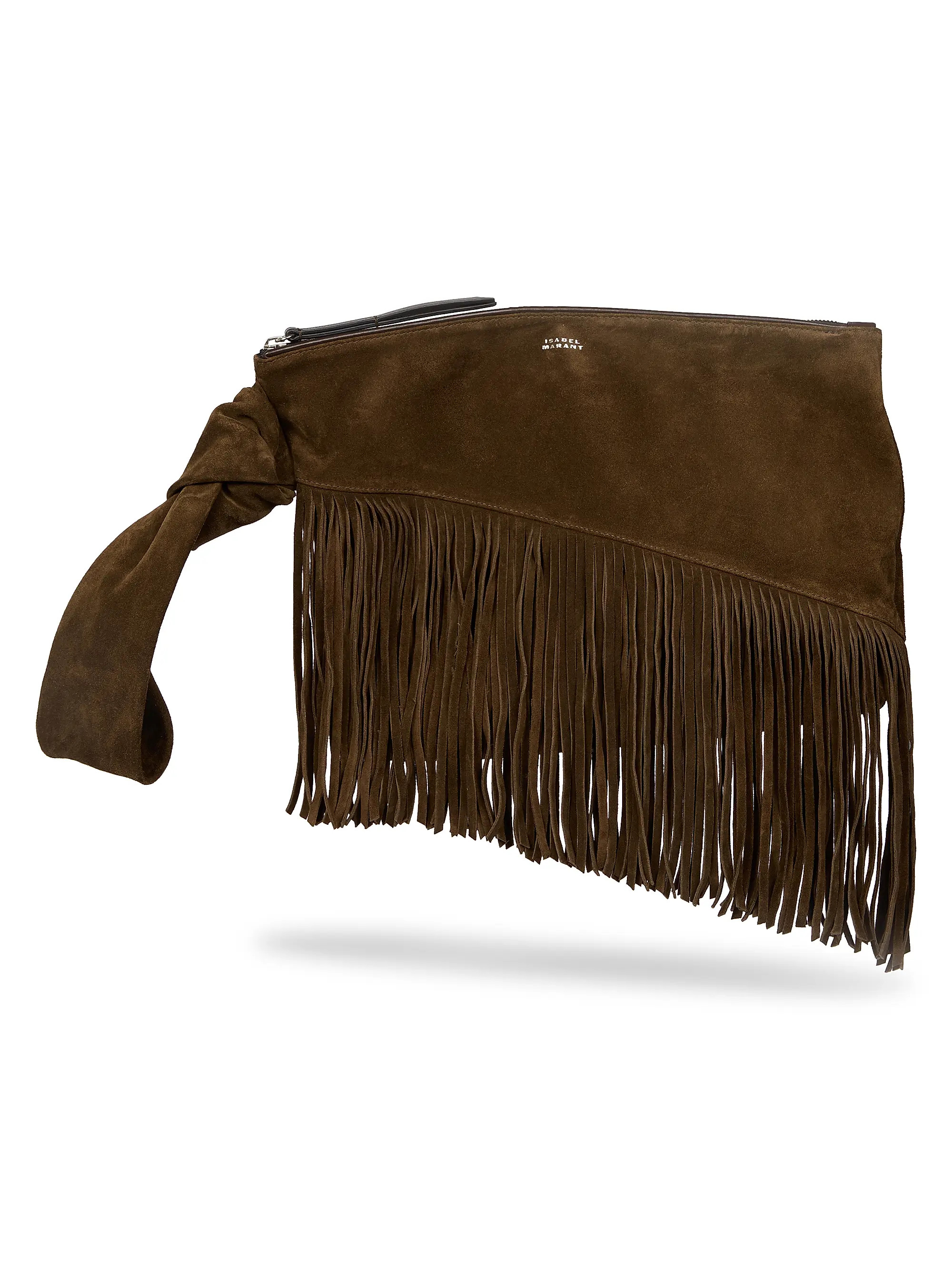 Faro Fringed Suede Clutch | Saks Fifth Avenue