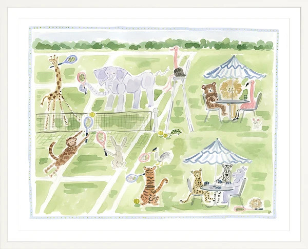 The "Game, Set, Menagerie" Fine Art Print | Evelyn Henson