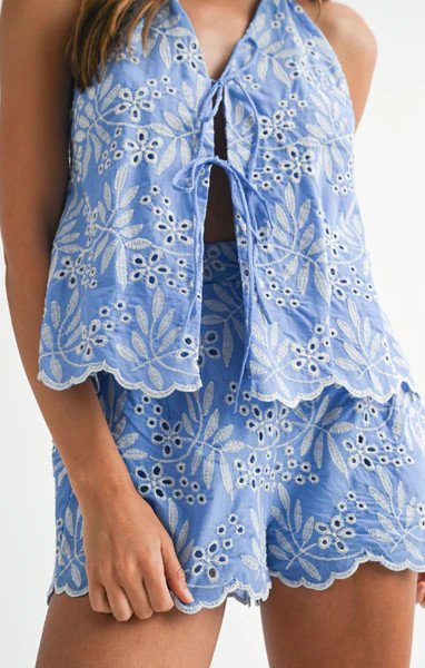 Juniper Halter Top and Shorts Set | Mint Clothing Boutiques