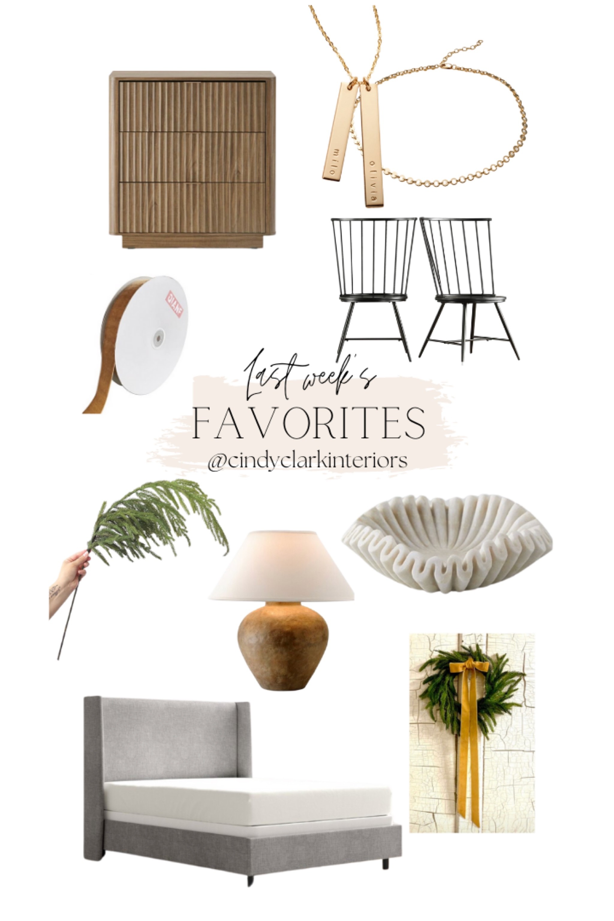 All of last week’s top sellers, picked by you!

Dining chairs, cabinet, nightstand, bed, lamp, greenery, necklace, marble bowl

#LTKhome