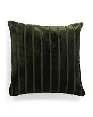 24X24 Oversized Luxury Ribbed Velvet Theodore Pillow, Polyester | TJ Maxx