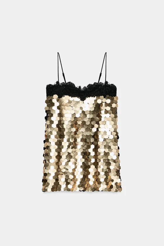 ZW COLLECTION SEQUIN MINI DRESS | Zara US