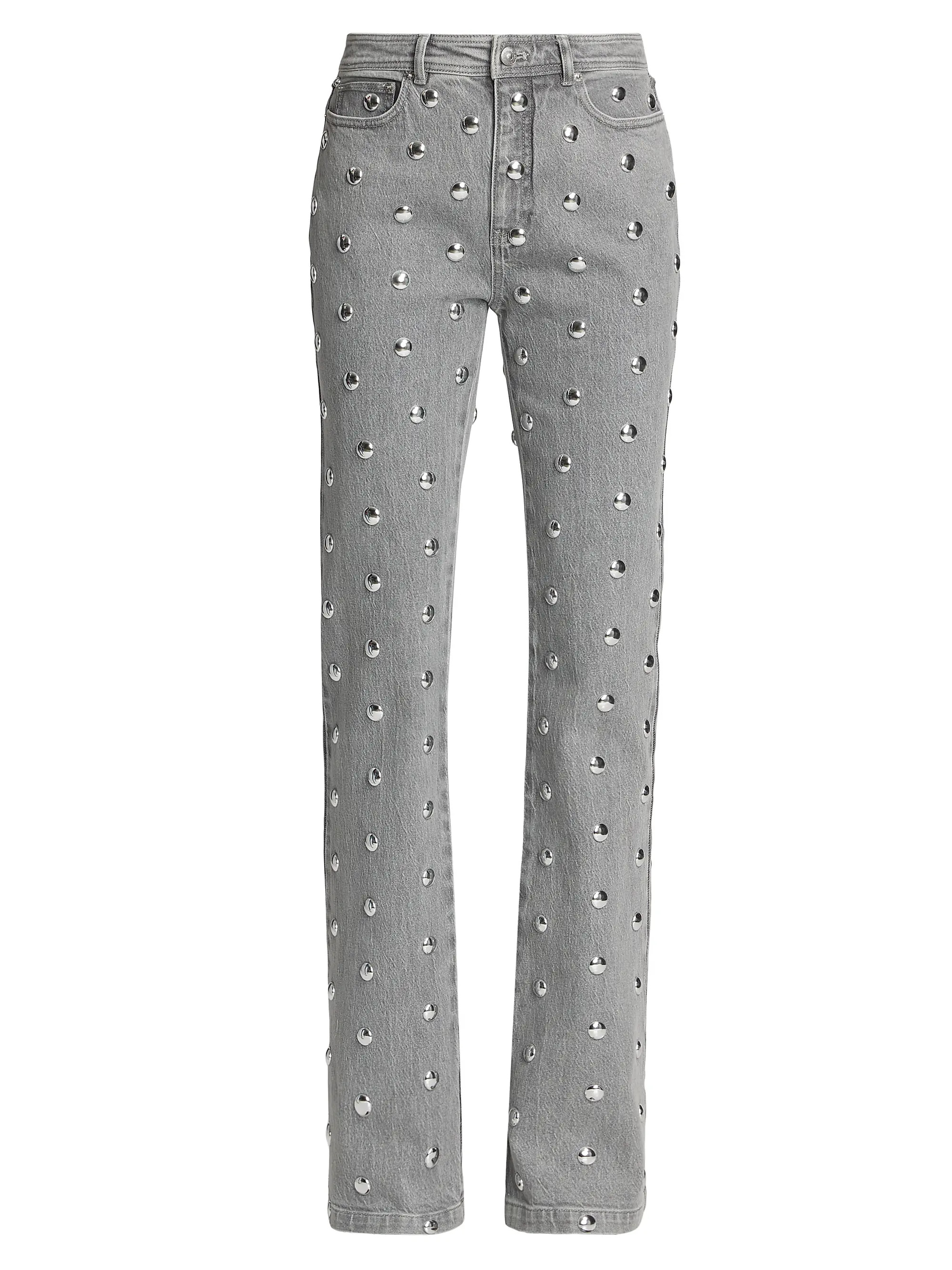 Samantha Studded Boot-Cut Jeans | Saks Fifth Avenue