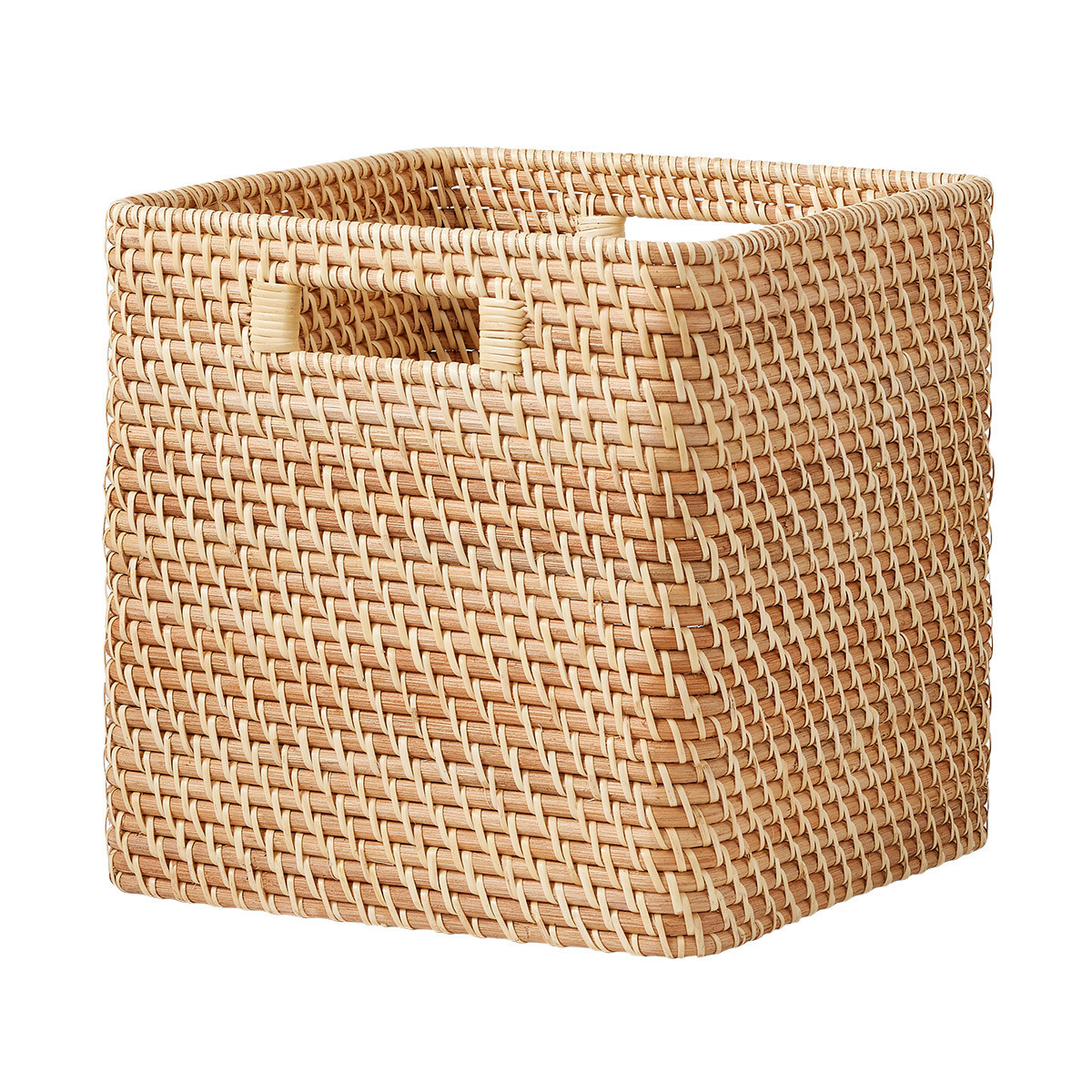 The Container Store Ori Curved Rattan Cubes | The Container Store