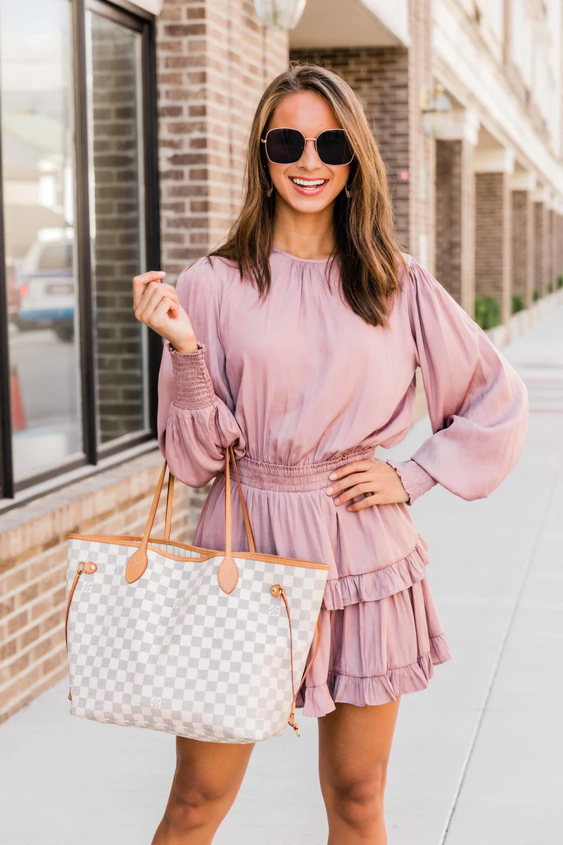 These Are The Nights Mauve Dress | The Pink Lily Boutique