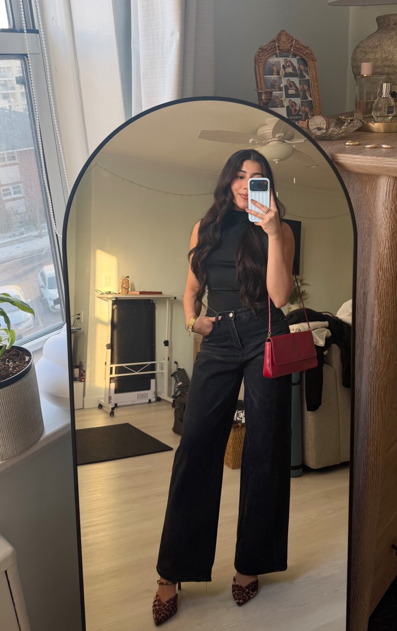 Date night ootn 🖤 elevated basics + a pop of red 

date night outfit, date night ootn, ootn inspo, classy date night outfit, chic outfit ideas, elevated basics, black trousers outfit, wide leg trousers outfit, going out outfit, dinner outfit ideas, capsule wardrobe outfit, neutral outfit inspo, minimalist fashion, spring date night outfit, summer night outfit, heels outfit, leopard heels outfit, statement bag outfit, red bag outfit, effortless style, classy style, everyday chic, fashion finds 

 

#LTKgrwm #LTKootd #LTKdayinmylife