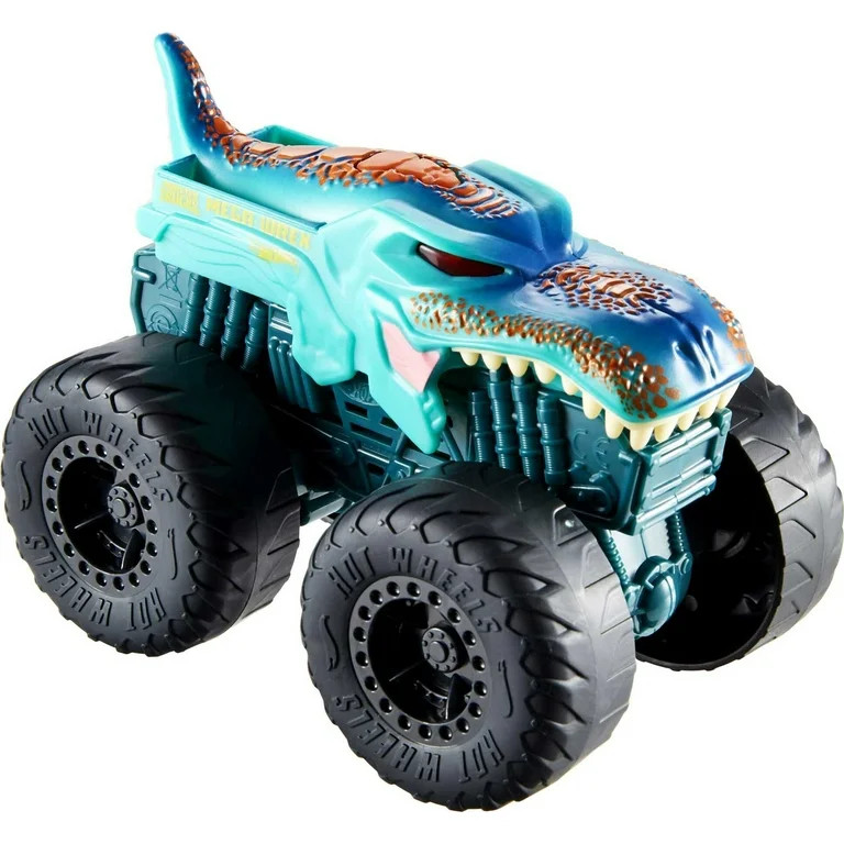 Hot Wheels Monster Trucks Roarin' Wreckers, 1:43 Scale Mega-Wrex Toy Truck with Lights & Sounds -... | Walmart (US)