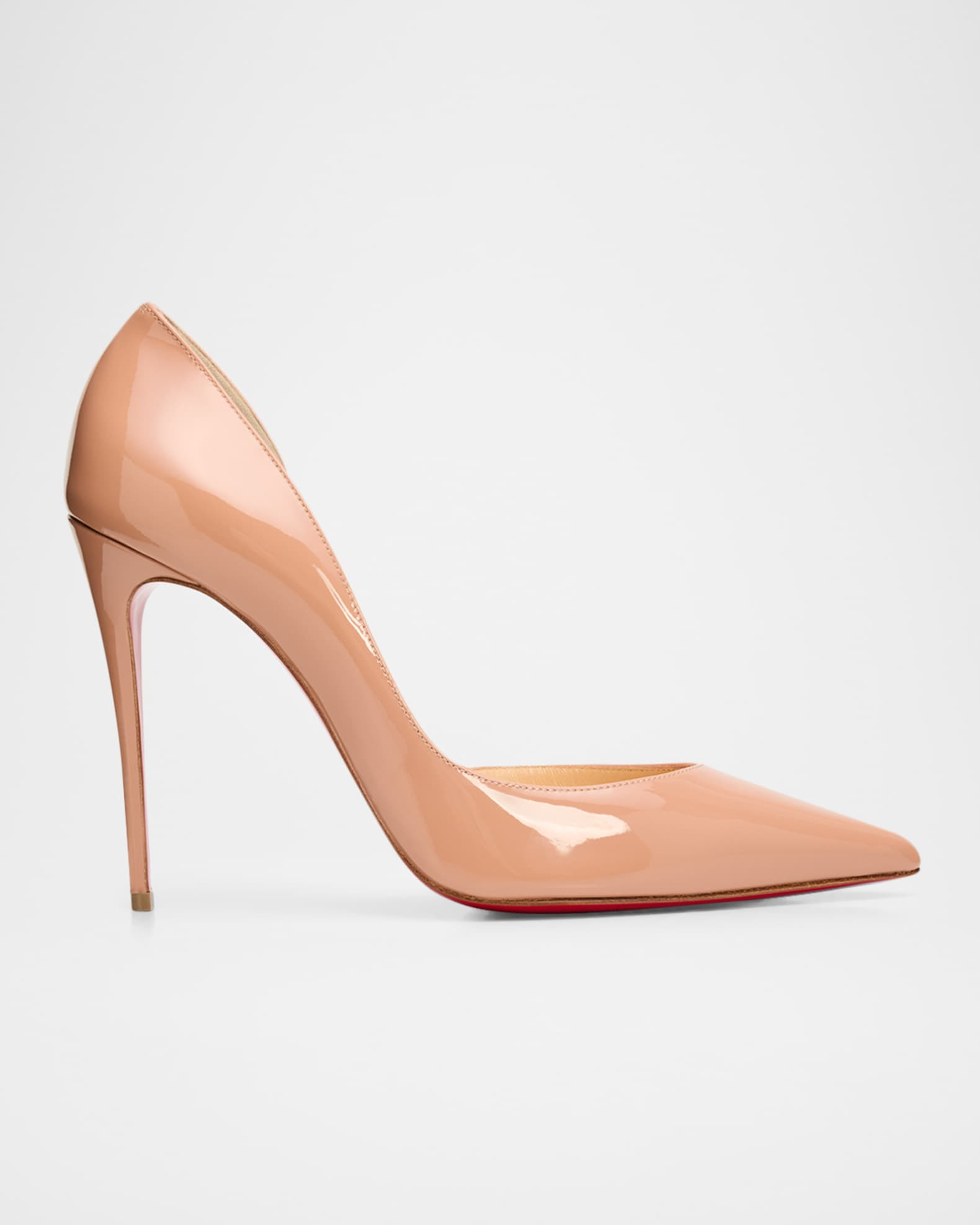 100mm Iriza Patent Open-Side Pumps | Neiman Marcus