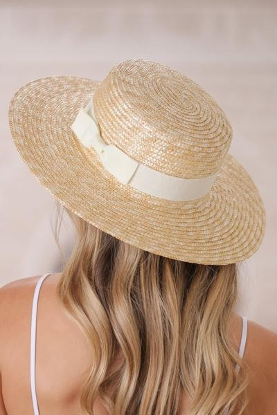 Barton Hat - Cream Ribbon | Salty Crush
