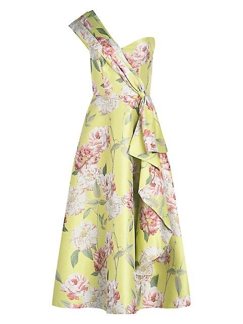 Gail Tea-Length Floral Dress | Saks Fifth Avenue