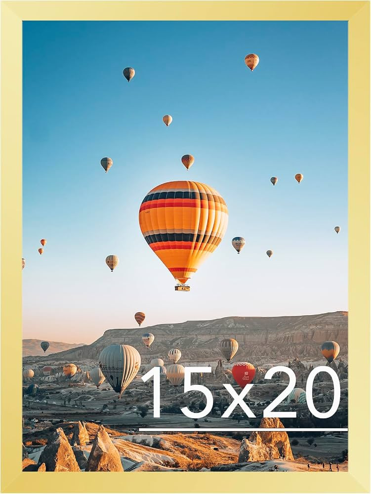15x20 Picture Frame Gold for Poster Photo Picture, Horizontal and Vertical Formats for Wall Hangi... | Amazon (US)