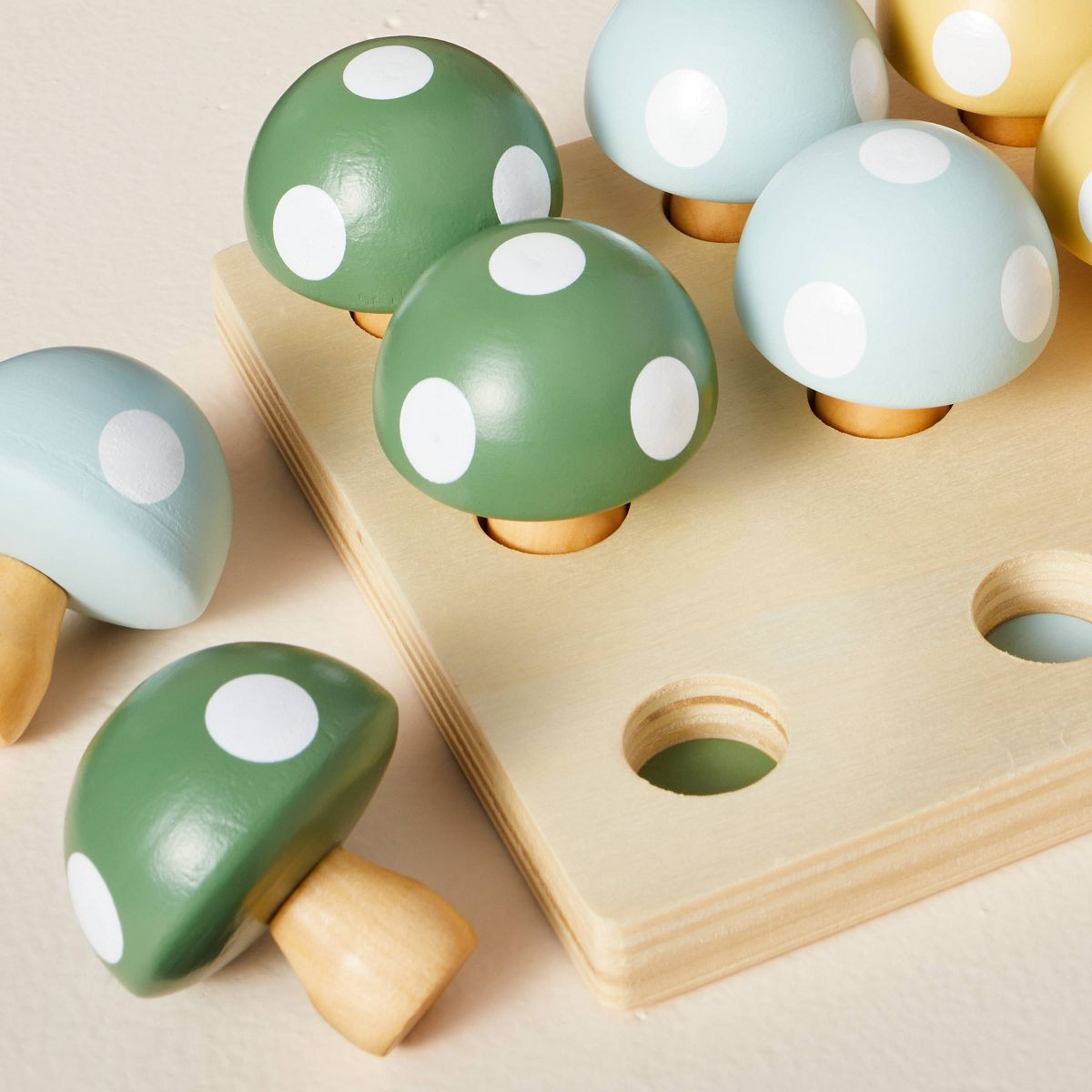 Toy Mushroom Peg Sorter - 13pc - Hearth & Hand™ with Magnolia | Target