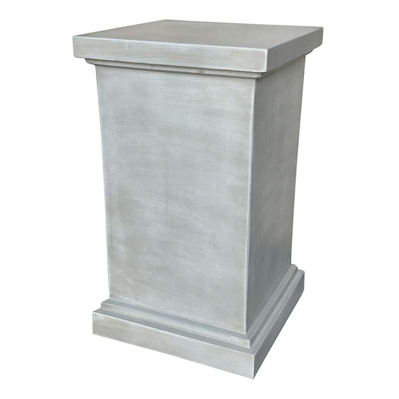 Plinth Grey Concrete Outdoor Plant Stand, 28" | At Home