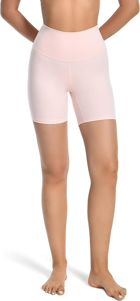 YUNOGA Women's High Waisted Yoga Shorts - 4"/6"/ 8" Workout Athletic Biker Shorts | Amazon (US)