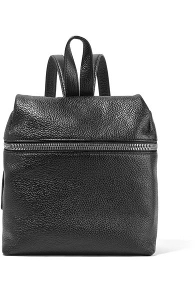KARA - Small Textured-leather Backpack - Black | NET-A-PORTER (US)