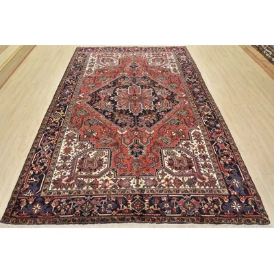 Montevious One-of-a-Kind 7'11'' X 11'1'' 1970s Wool Area Rug Red | Wayfair North America
